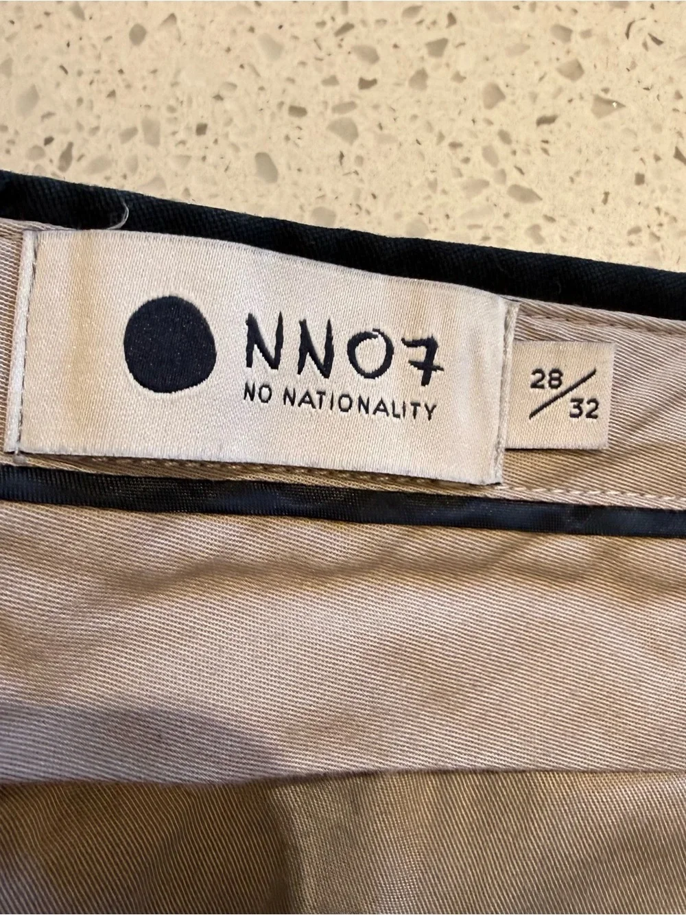 NNO7 Men's Black Chino Pants
